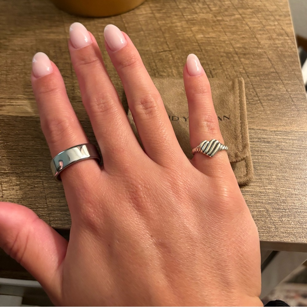 David yurman cable heart pinky ring size 4.5 - Picture 7 of 9